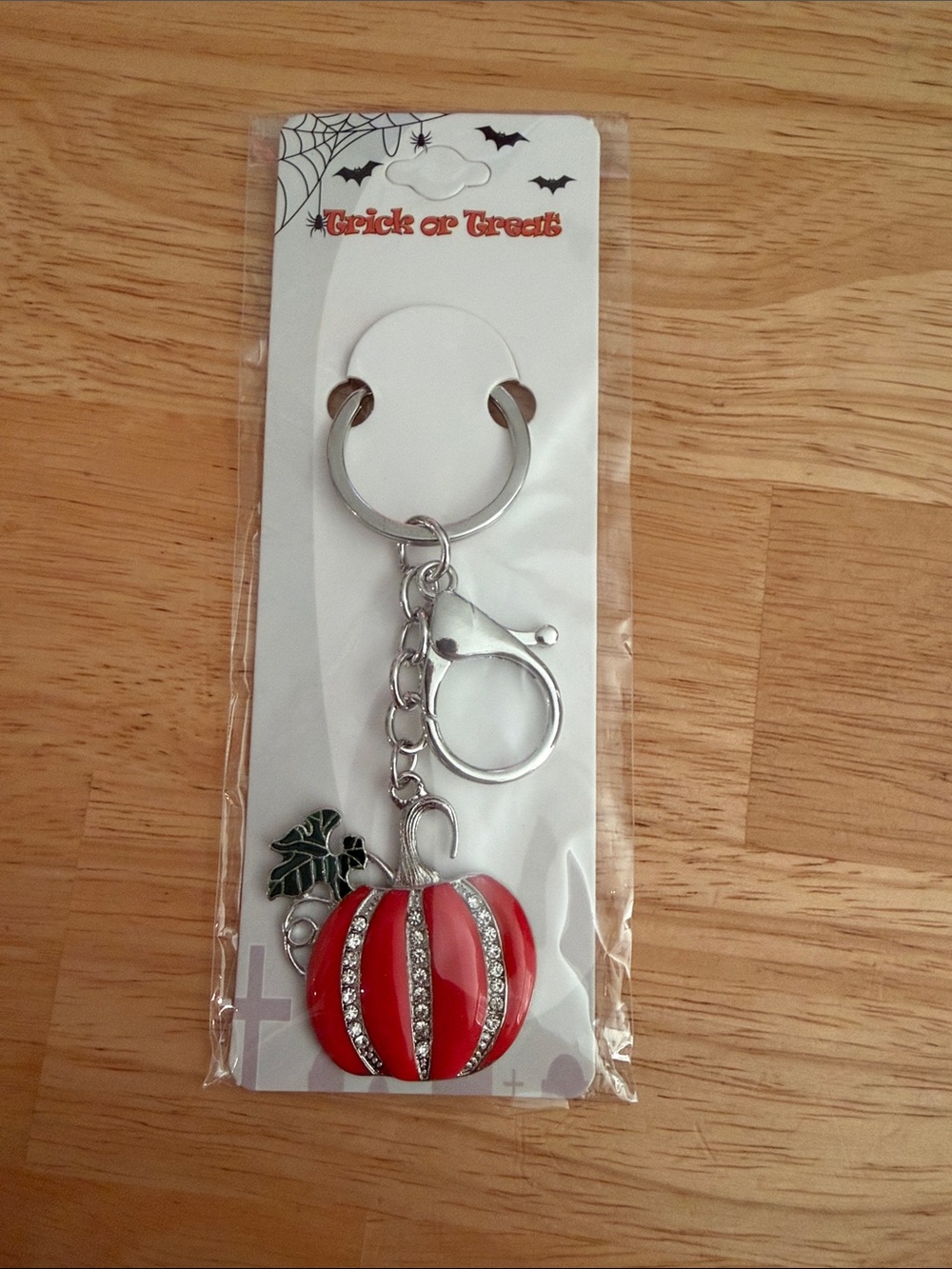 Halloween Pumpkin bag charm/keychain